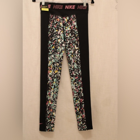 NIKE - The One / Coolant / Mid Rise/ Full Length Tight Fit Leggings- Girls XL - Picture 2 of 11